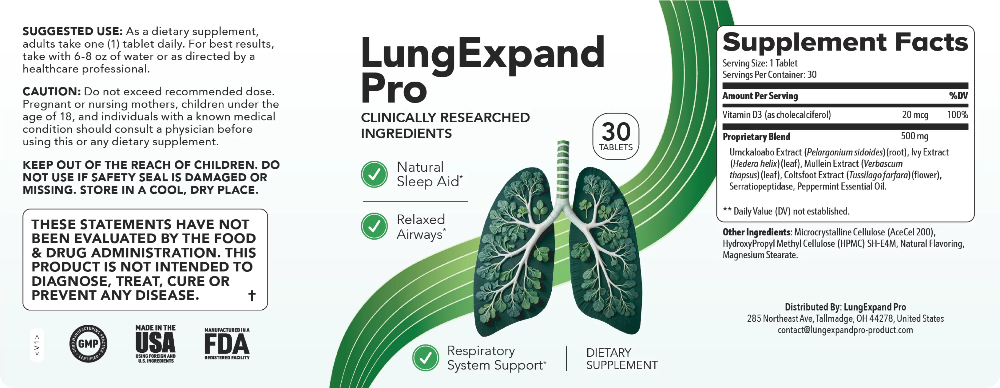 lungexpand pro ingredients